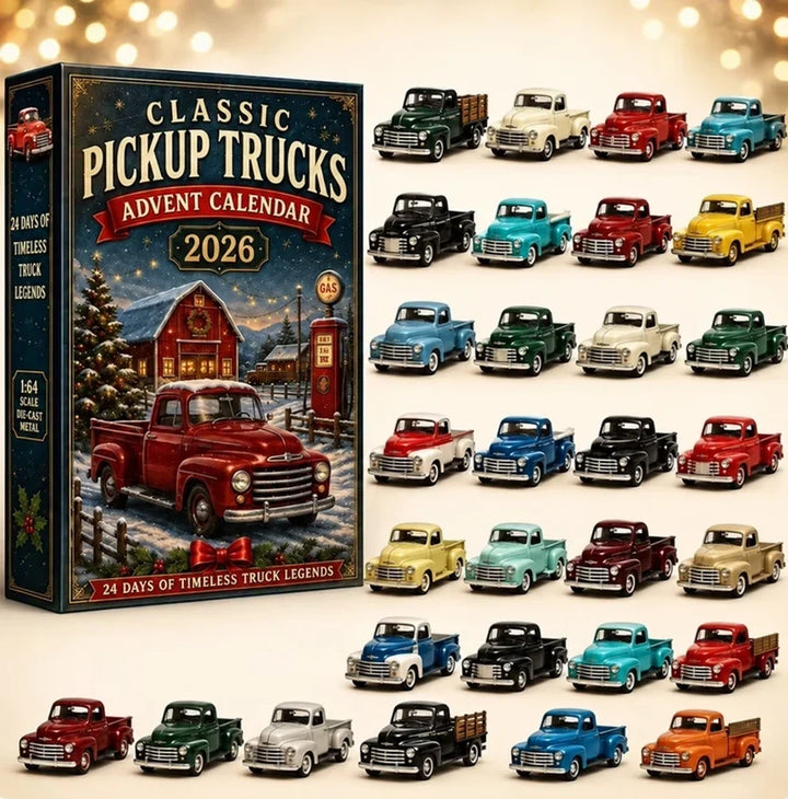 Classic Cars and Motorcycle Advent Calendar with 24 Miniature Vehicles 10