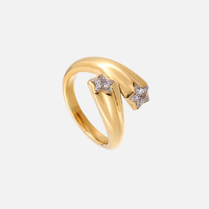 Star Ring – Adjustable Gold Wraparound Star Ring 2