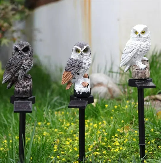 Solar LED Owl Garden Light - Weatherproof Outdoor Decor with Auto Dusk Sensor 11