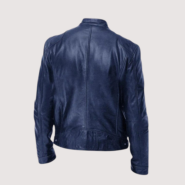 Men's Classic Leather Jacket in a Sleek, Modern Biker Style 5