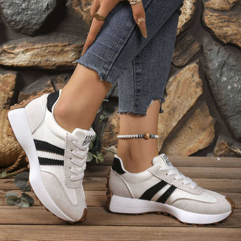 Women's Retro Platform Running Sneakers in Suede for Street Style 5
