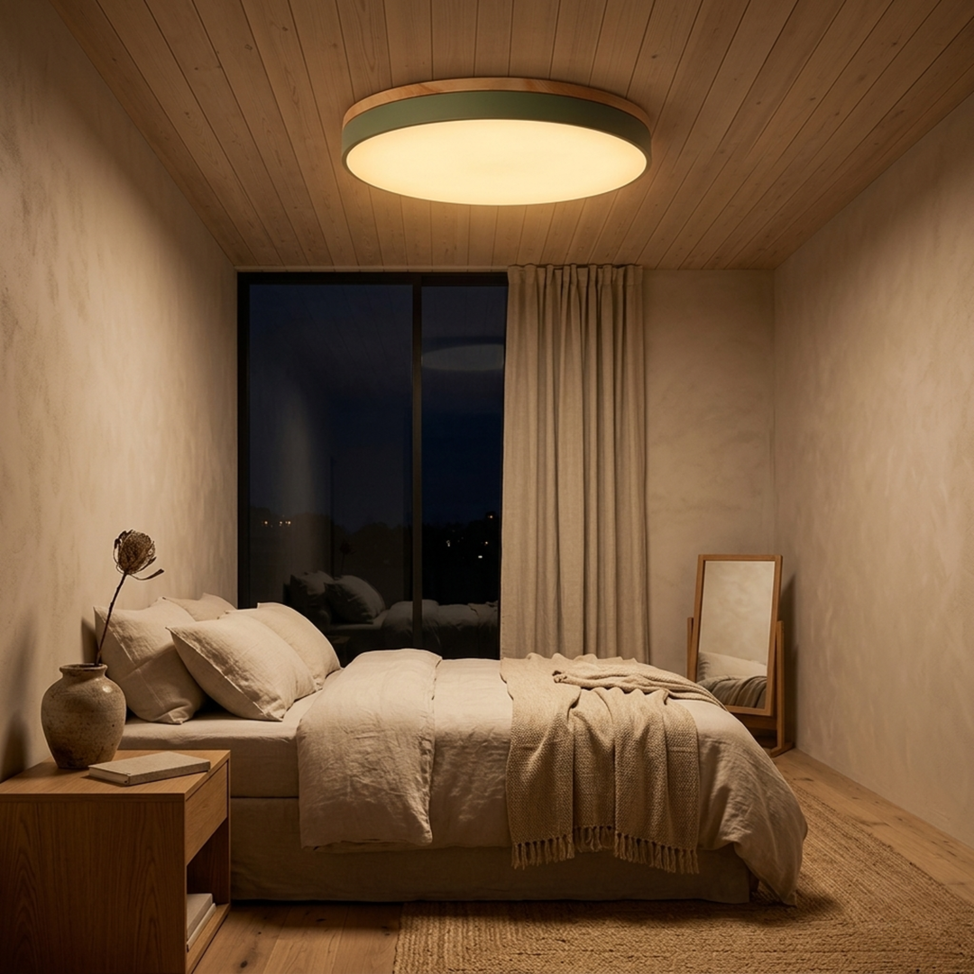 Round Disc Ceiling Light – Flat Flush Mount Fixture 4