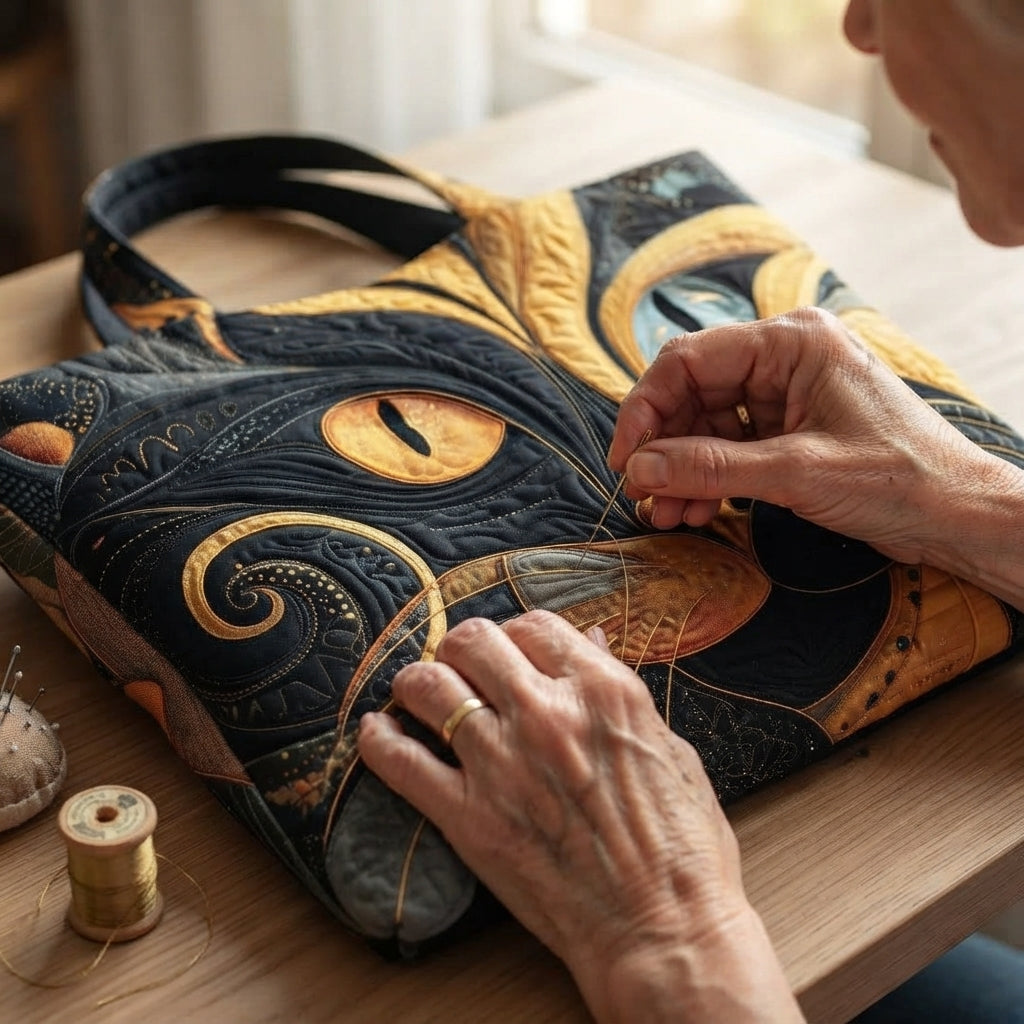 Handmade Soft Quilted Everyday Tote Bag 4