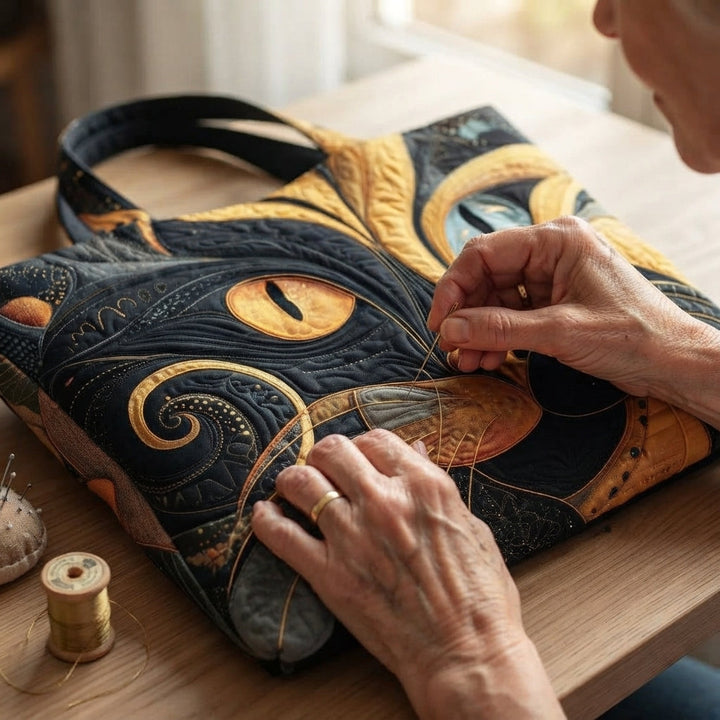 Handmade Soft Quilted Everyday Tote Bag 4