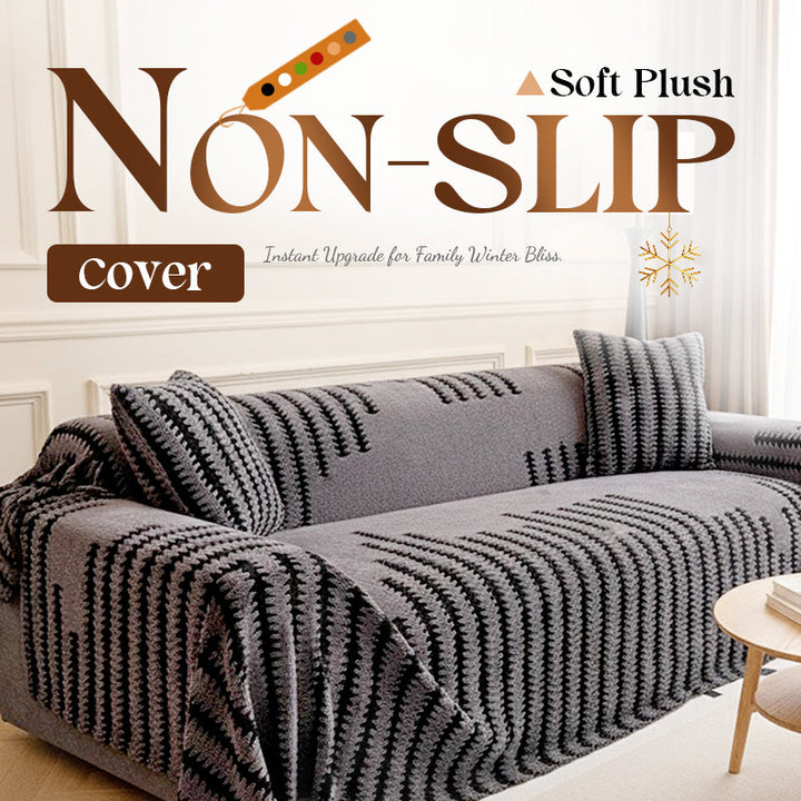 Plush Non-Slip Couch Cover, Soft Stretch Sofa Slipcover 1