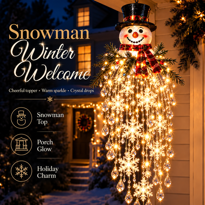 Hanging Outdoor Christmas Lights, Battery LED with Crystal Accents and Remote 5