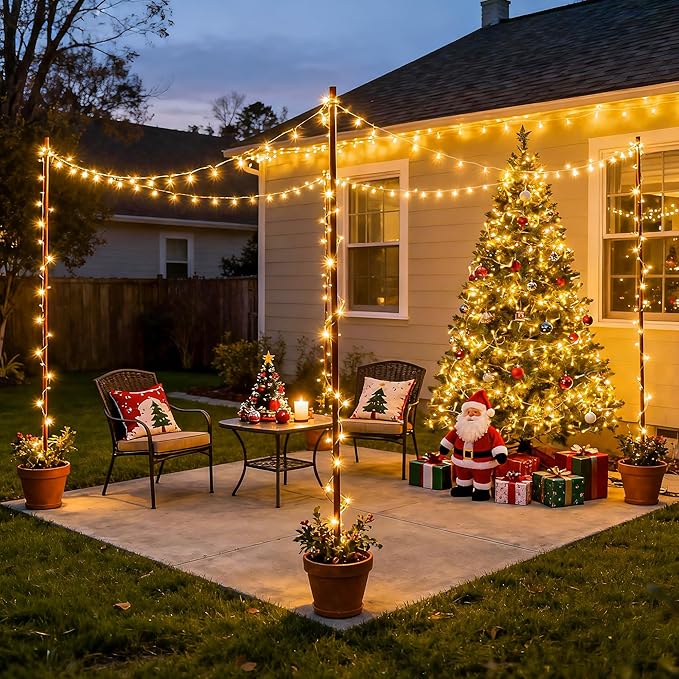 Magical Christmas Tree String Lights - Warm Festive Glow 4