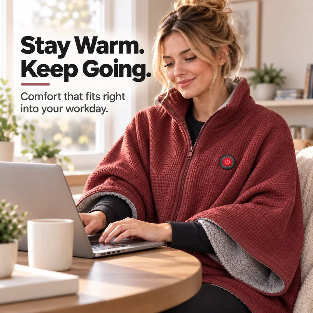 Wearable Heated Blanket with USB Power and 3 Heat Levels 11
