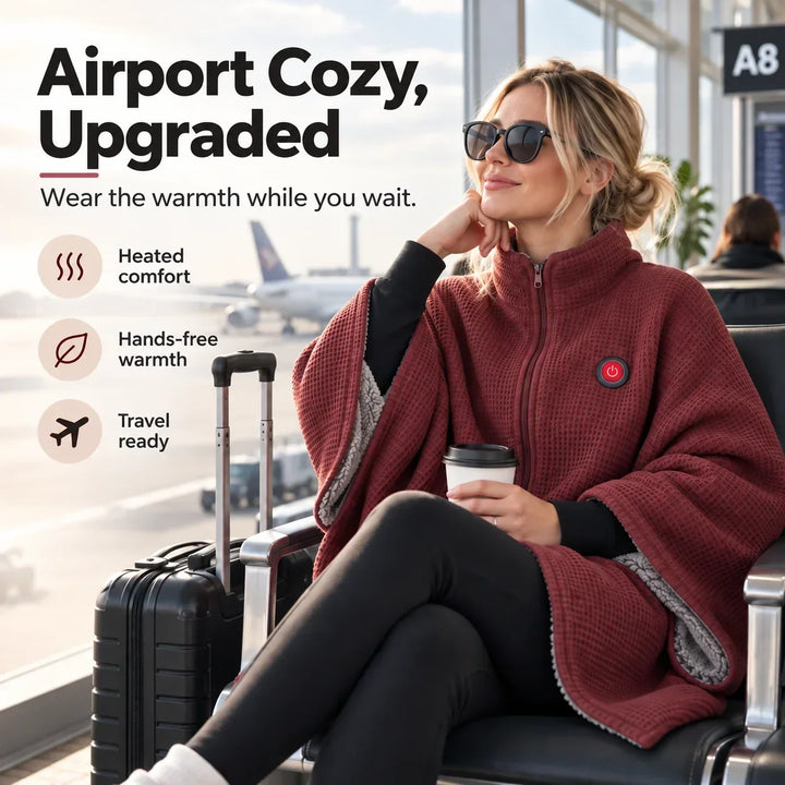 Wearable Heated Blanket with USB Power and 3 Heat Levels 1