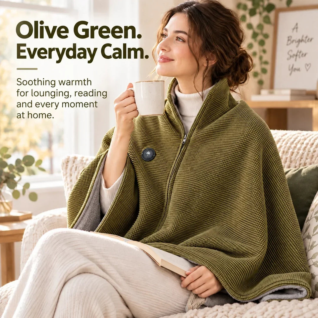Wearable Heated Blanket with USB Power and 3 Heat Levels 8