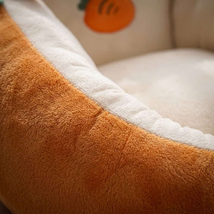 Plush Animal Bean Bag Floor Chair, Soft Velour Lounge Seat 2