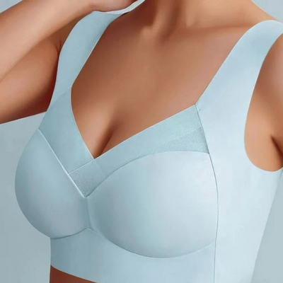 Strapless Seamless Comfort Bra with Breathable Stretch Fabric and Wide Back Band 5