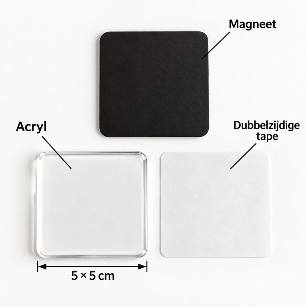 Clear Acrylic Photo Magnets – Self-Adhesive, No Glue Needed 8
