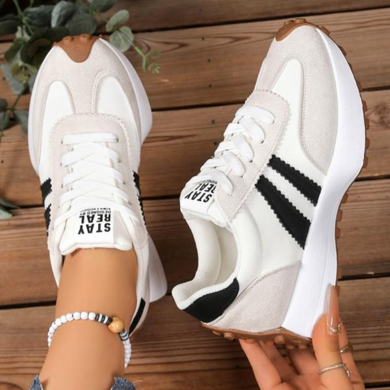 Women's Retro Platform Running Sneakers in Suede for Street Style 10