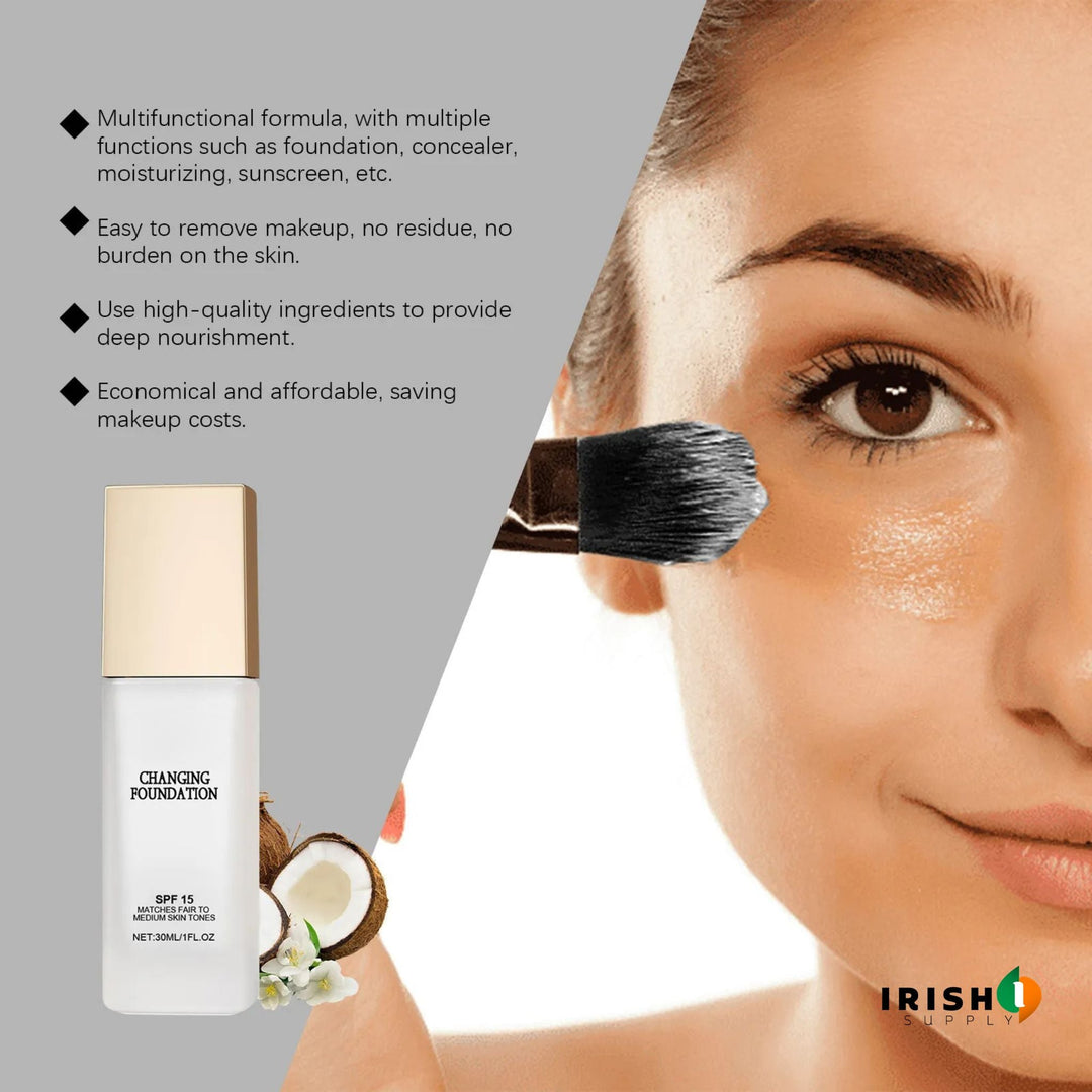 Color Changing Foundation with SPF 50, Shade-Matching, 30mL 9