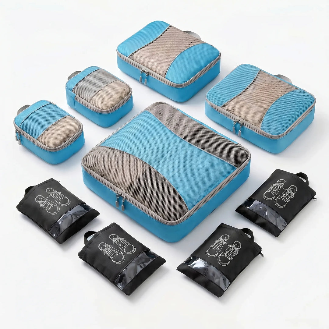 9 piece Luggage Packing Cube Set - Voyaza