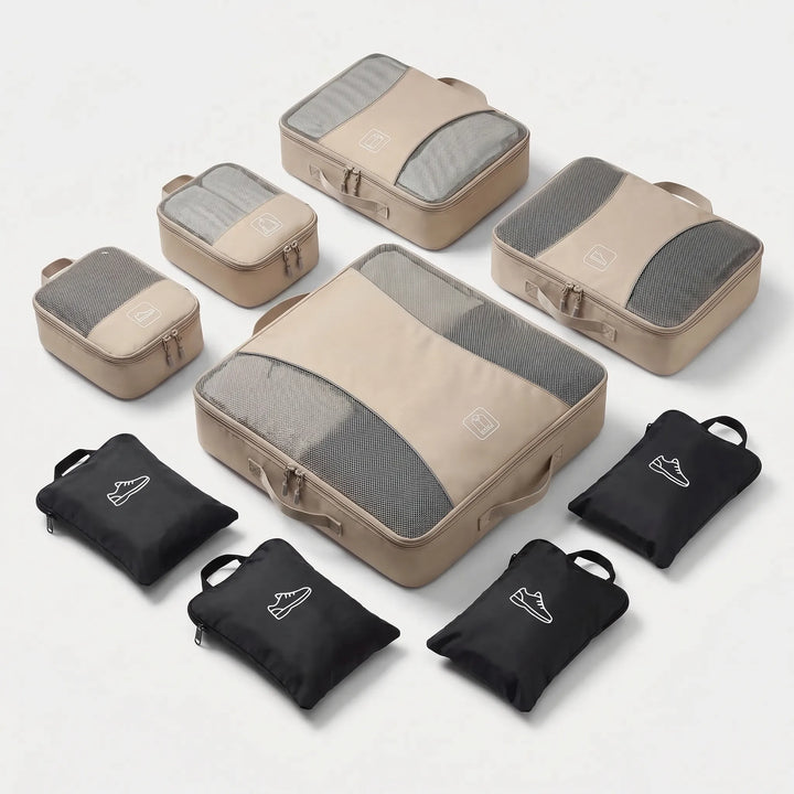 9 piece Luggage Packing Cube Set - Voyaza