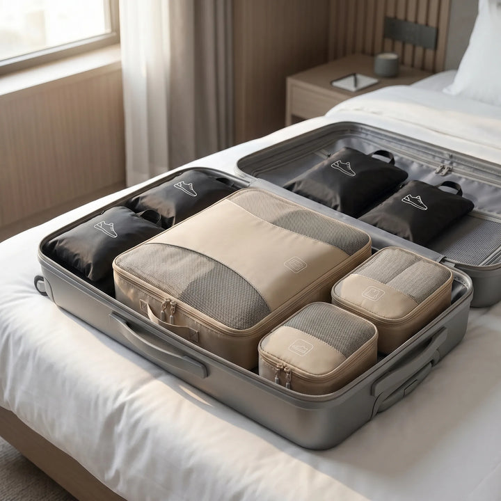 9 piece Luggage Packing Cube Set - Voyaza