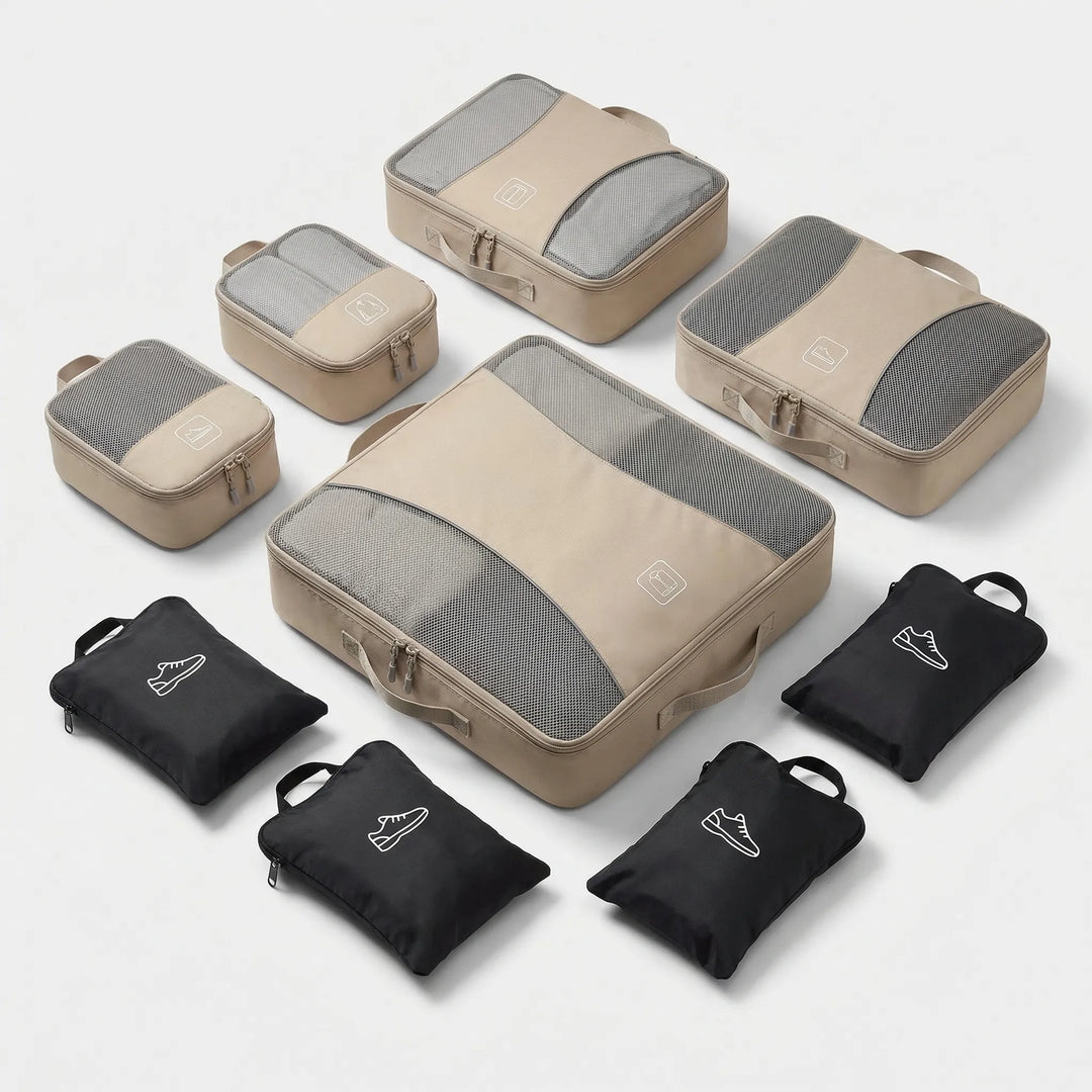 9 piece Luggage Packing Cube Set - Voyaza