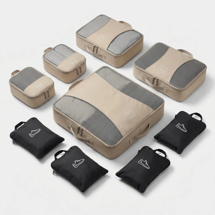 9 piece Luggage Packing Cube Set - Voyaza