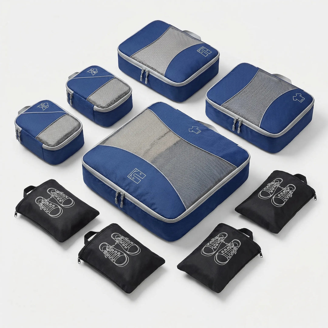 9 piece Luggage Packing Cube Set - Voyaza