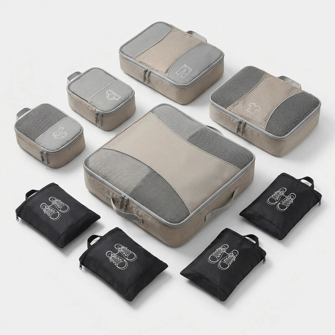 9 piece Luggage Packing Cube Set - Voyaza