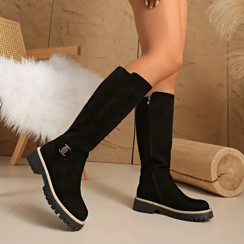 Tall Boots with Thick Non-Slip Sole 1