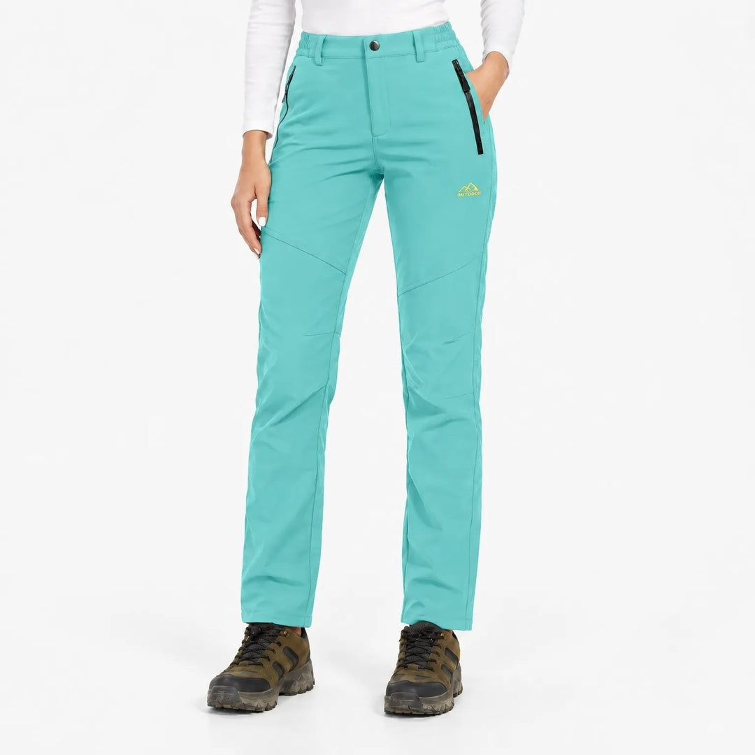 Women's Lined Thermal Softshell Pants with Fleece, Water-Repellent 19