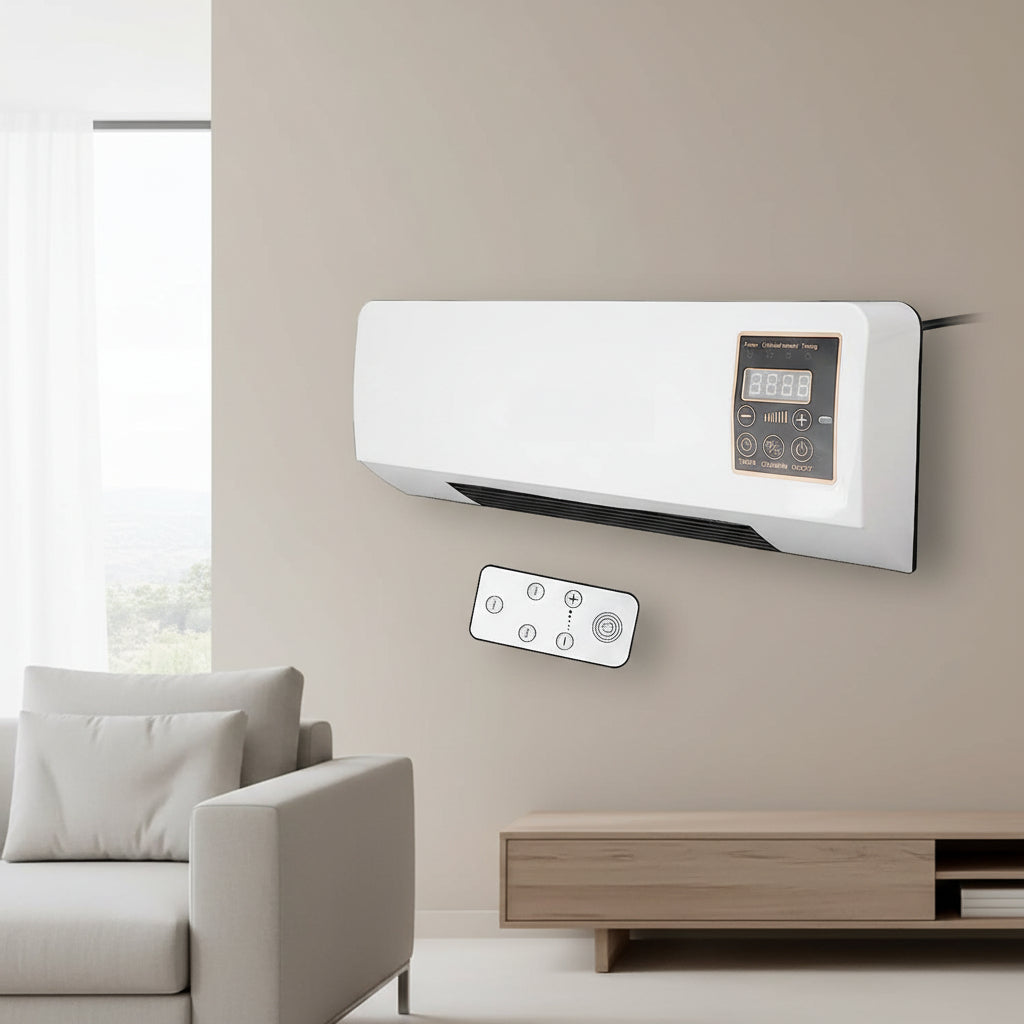 4-in-1 Ductless Wall AC Unit – Cool, Heat, Fan, Dry, Quiet Timer 3