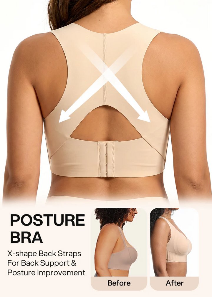 Wireless Seamless Support Bra with Wide Straps and Breathable Stretch Fabric 15