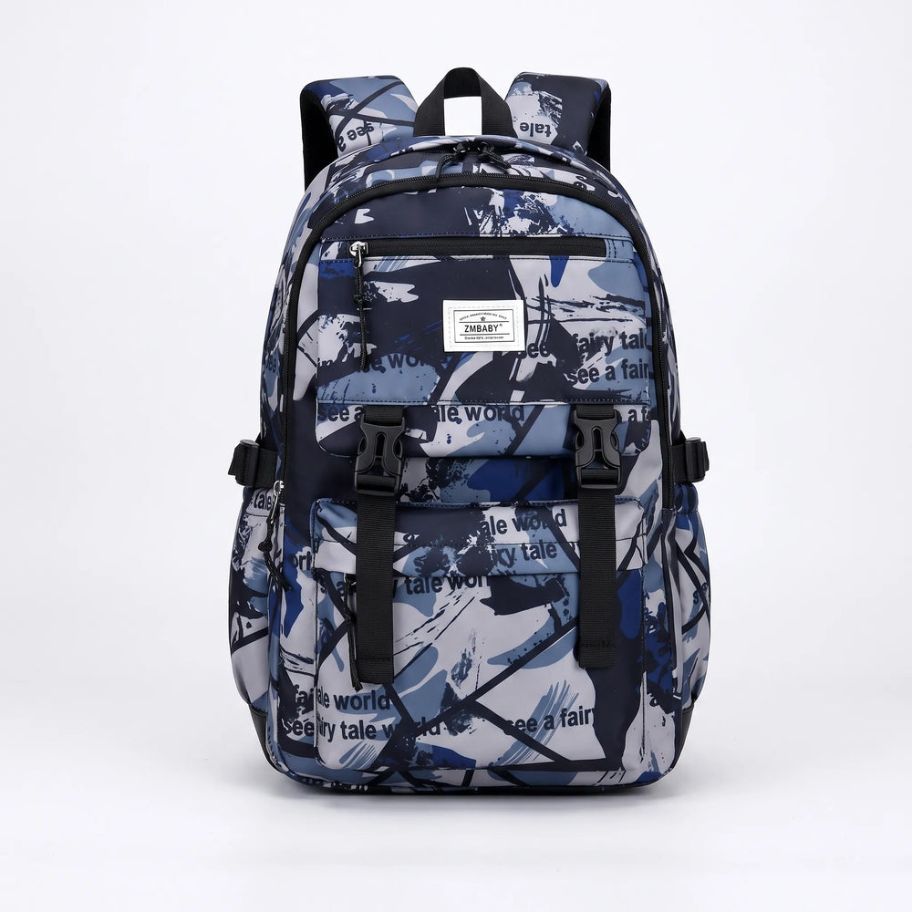 Abstract Print School Backpack - Scholum