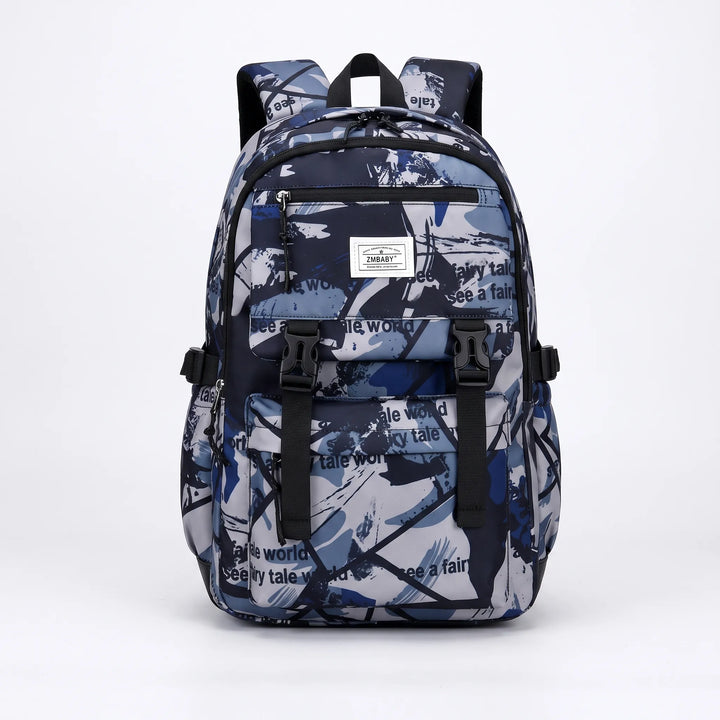 Abstract Print School Backpack - Scholum