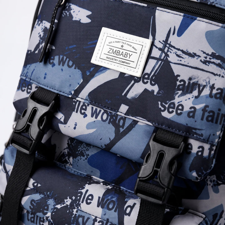 Abstract Print School Backpack - Scholum