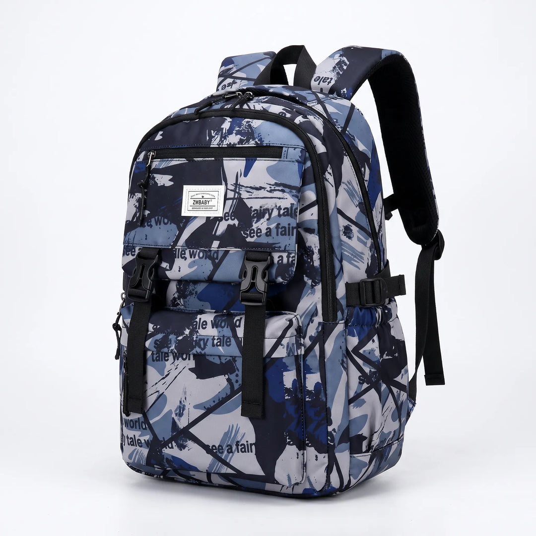 Abstract Print School Backpack - Scholum