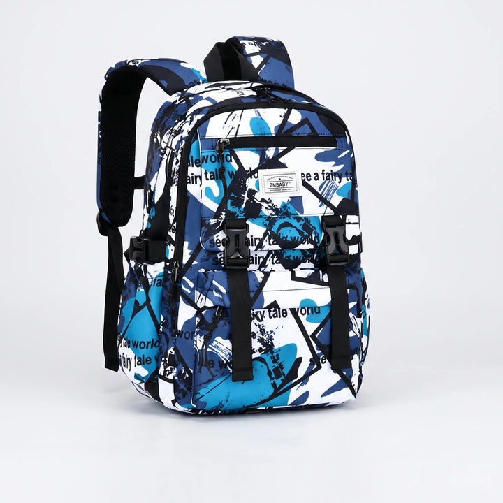 Abstract Print School Backpack - Scholum