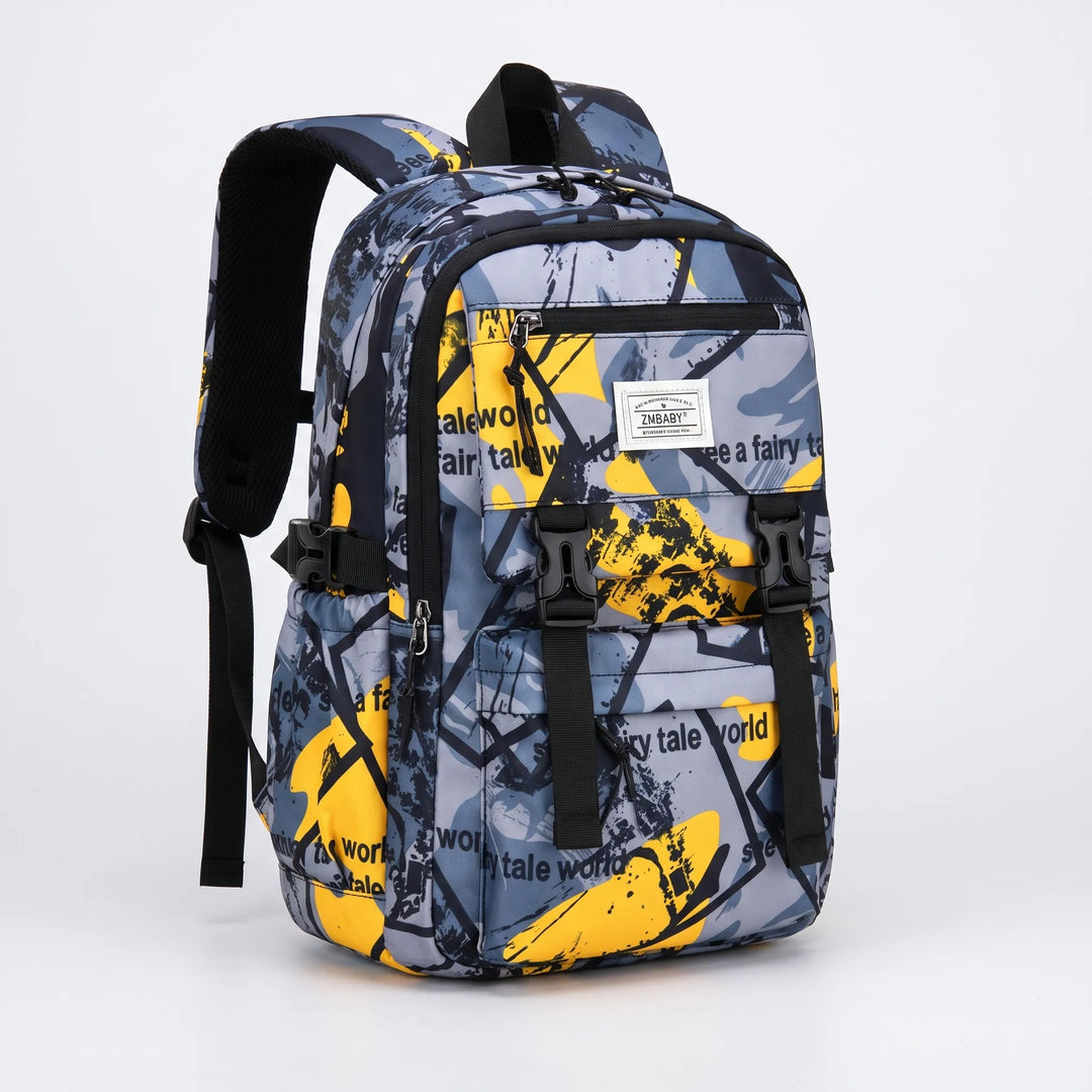 Abstract Print School Backpack - Scholum