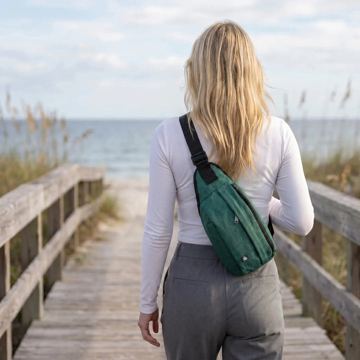 Multi-Compartment Adjustable Sling Bag - Slingova