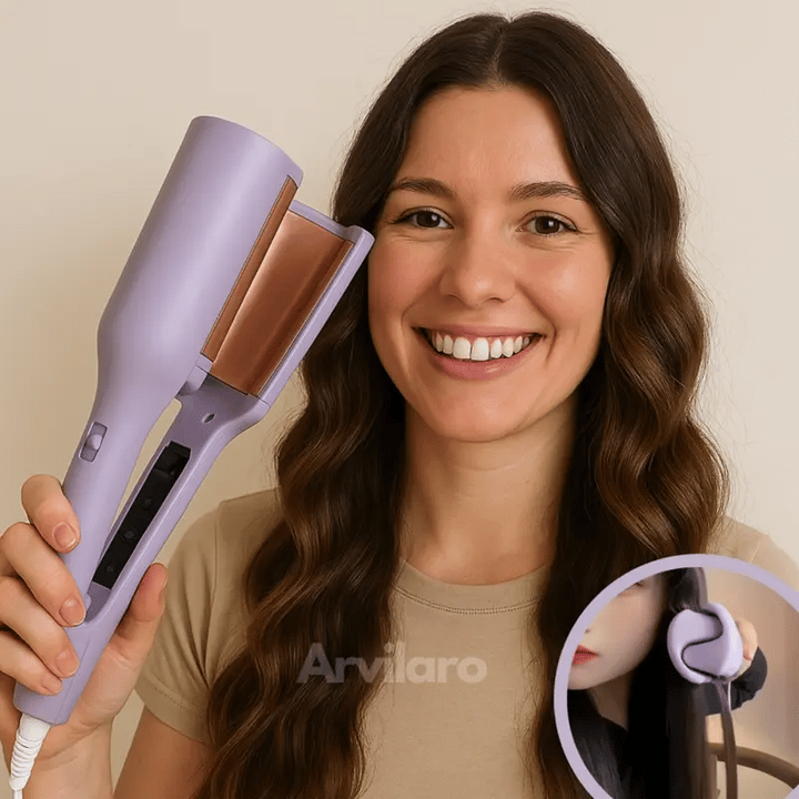 Ionic Ceramic Wave Curling Iron for French Waves with Fast Heat-Up 1