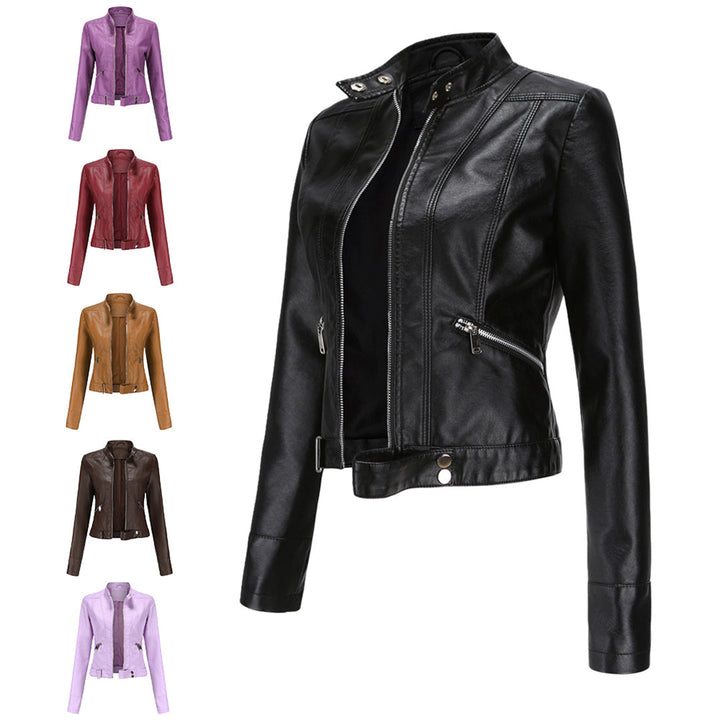 Classic Women's Leather Jacket with Timeless Style 15
