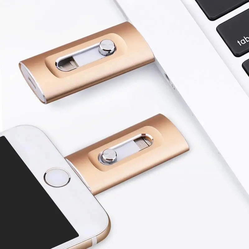 3-in-1 USB Flash Drive – Extra Storage for iPhone, Android & PC 2
