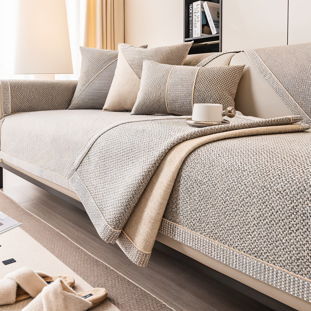 Non-Slip Stretch Couch Cover Protector for Sofas 2