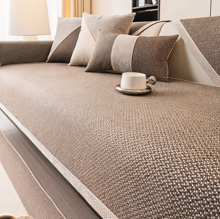 Non-Slip Stretch Couch Cover Protector for Sofas 10