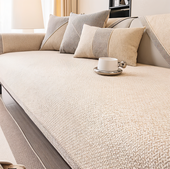 Non-Slip Stretch Couch Cover Protector for Sofas 9