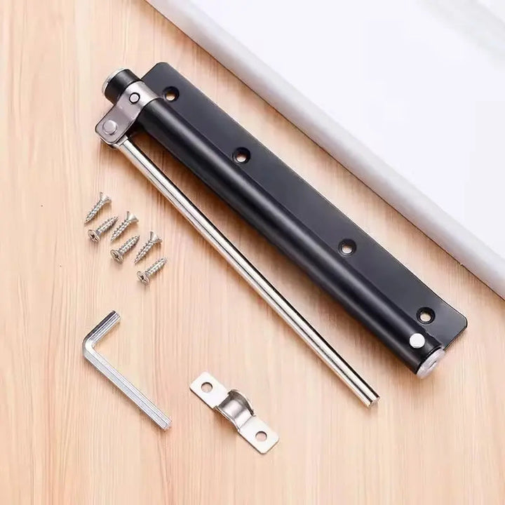 Spring Door Closer for Interior Doors – 4 Adjustable Settings, Stainless Steel 7
