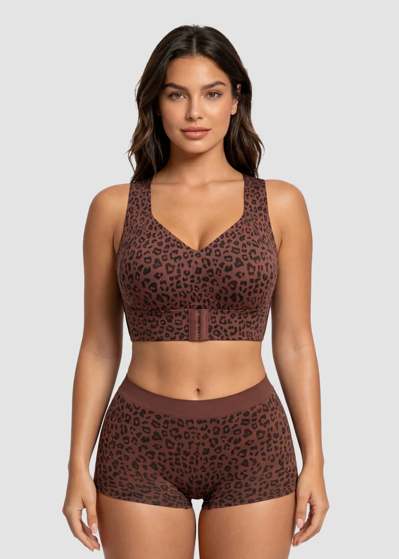Wireless Seamless Support Bra with Wide Straps and Breathable Stretch Fabric 8