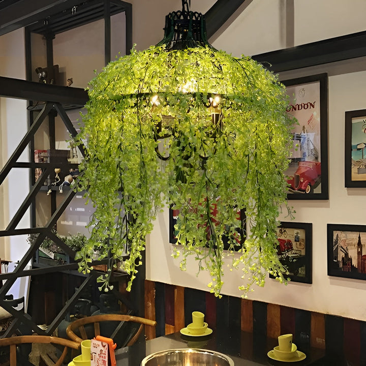 Industrial 3-Light Chandelier in Metal and Acrylic for Indoor Decor 6
