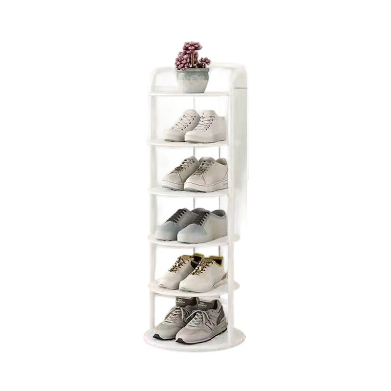 Round Metal Shoe Rack for Entryway, 5 to 8 Tiers, Slim Space-Saving Design 12