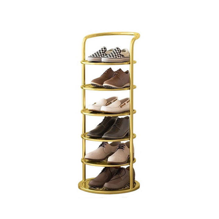 Round Metal Shoe Rack for Entryway, 5 to 8 Tiers, Slim Space-Saving Design 20