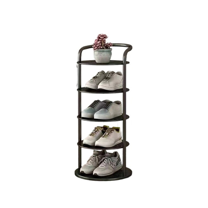 Round Metal Shoe Rack for Entryway, 5 to 8 Tiers, Slim Space-Saving Design 15
