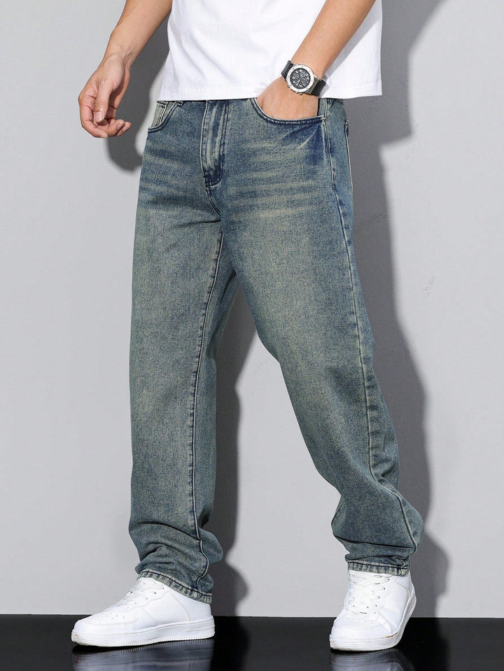 Baggy Jeans - Wide Fit Denim Pants with Washed Look 12